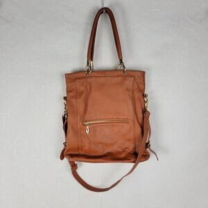 Kristen Bell x Erica Anenberg Womens Sutton Bag Brown Leather Large Crossbody